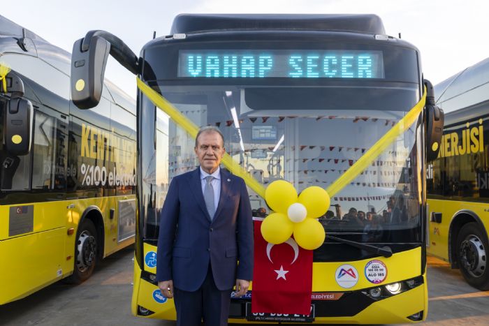 Mersinin yeni enerjisi, yzde 100 elektrikli otobsler