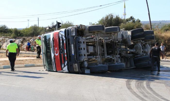 Tr ile beton mikseri arpt: 1 yaral